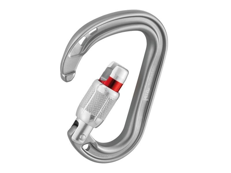 Petzl Rocha Screw-Lock Carabiner, Grau Verriegelungskarabiner