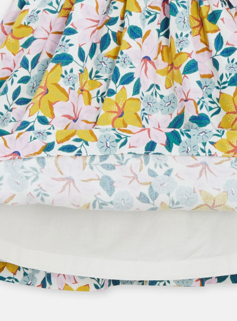 Robe printanière à imprimé fleuri pour bébé fille
