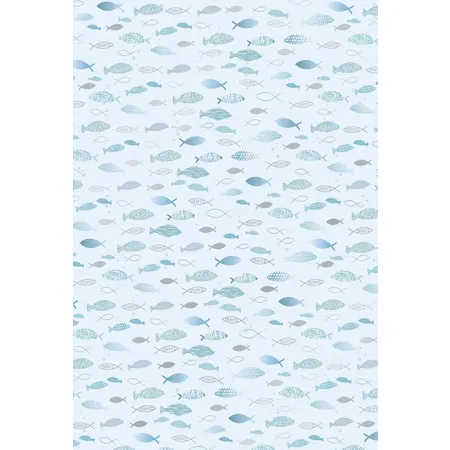 Heyda Motivkarton Fische A4 (21 x 31 cm inkl. Codierleiste) hellblau