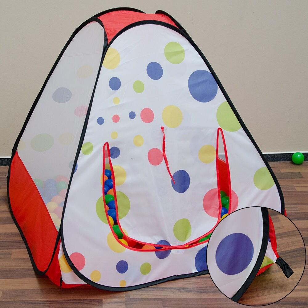 Spielzelt Kinderzelt Pop-Up-Zelt TIANA | Bällebad Zelt für Drinnen und Draußen | Kinderspielzelt ink