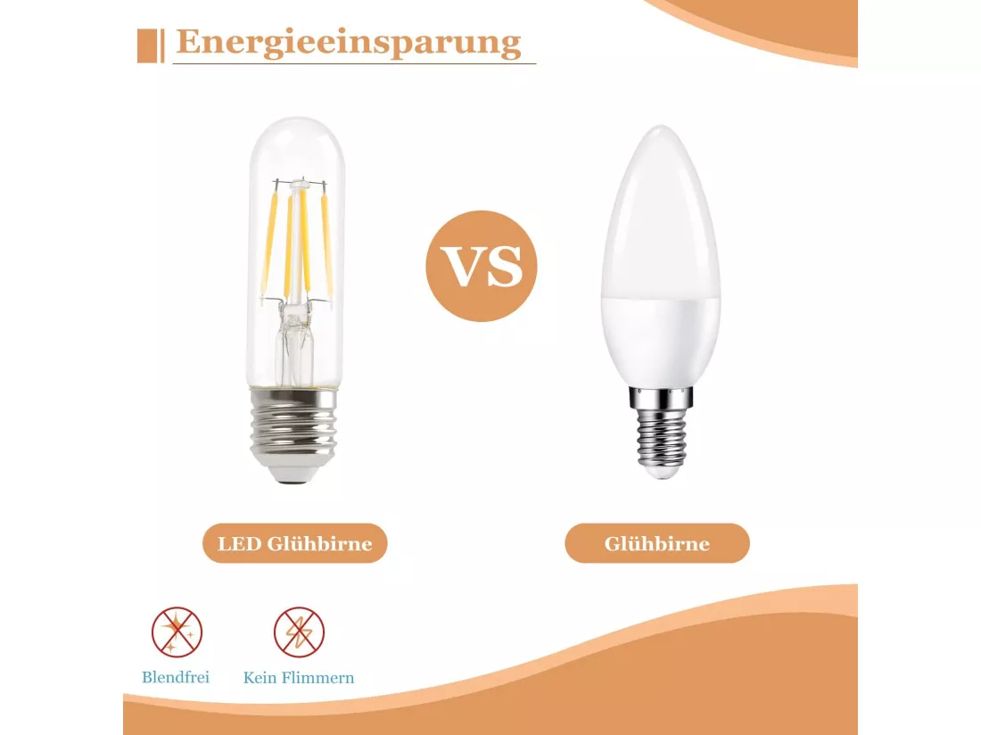 NETTLIFE Lot de 6 ampoules LED E27 blanc chaud lampes T30 4W Edison vintage à filament 2700K économie d'énergie douille non dimmable