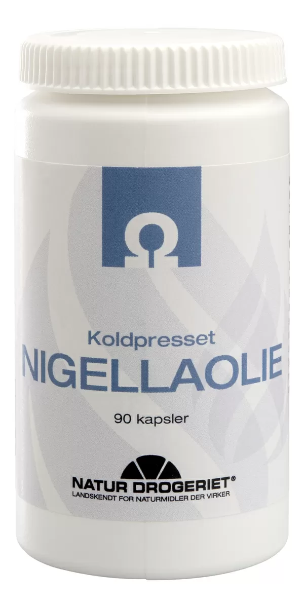 Natur-Drogeriet Koldpresset Nigellafrøolie - 90 kaps.