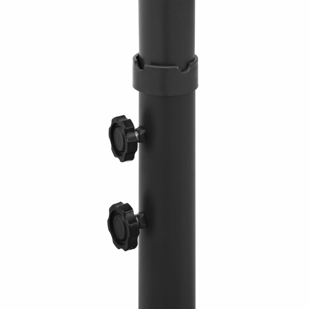 Parasol double avec mât en acier 600 cm rouge bordeaux