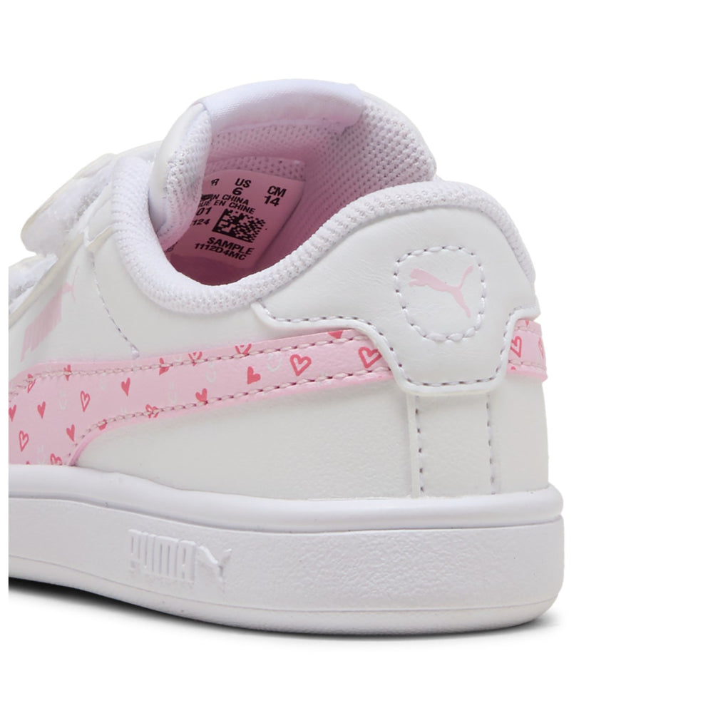 Køb Puma White-Pearl Pink Puma Smash 3.0 Hearty V Inf