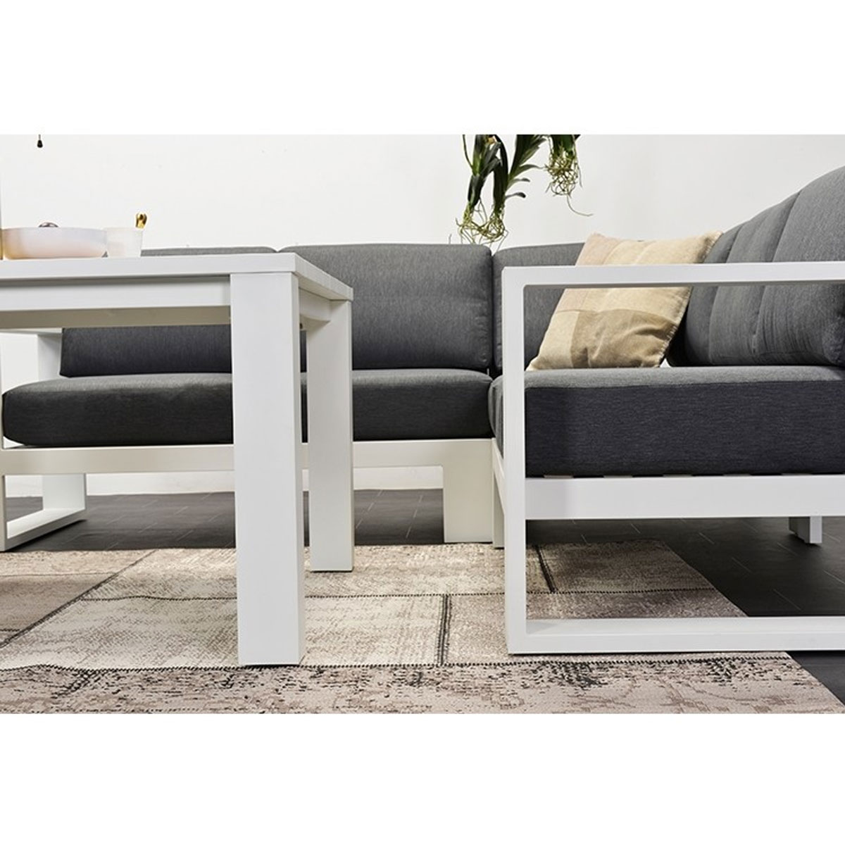 Garden Impressions Plaza witte lounge dining tafel
