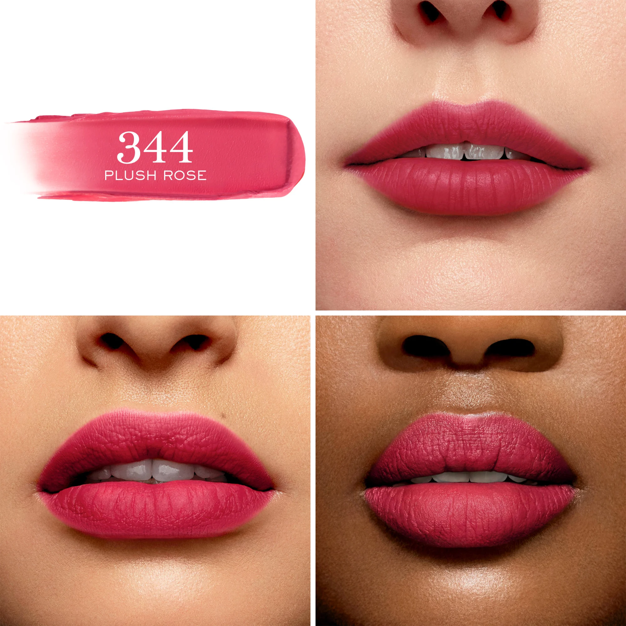 L'ABSOLU ROUGE INTIMATTE recharge |- 344 Plush Rose