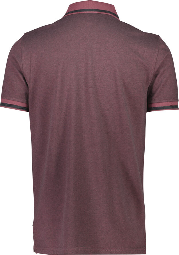 Lindbergh Cotton pique polo S/S Rød
