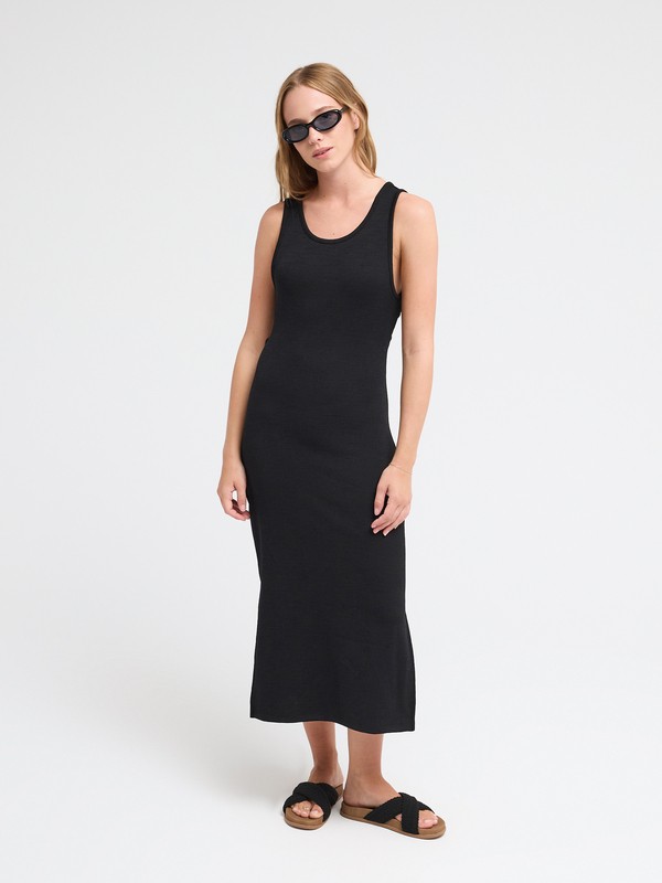 Good Keepsake Robe midi Noir Femme