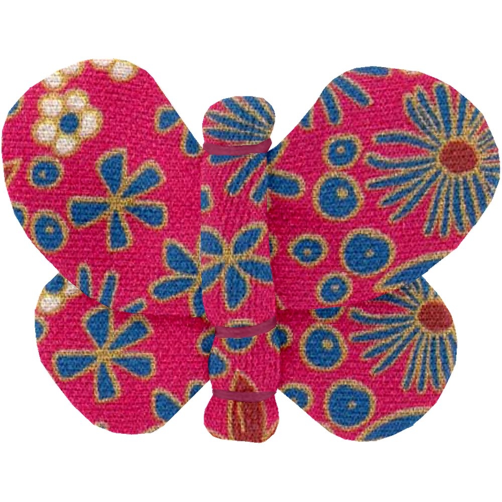 Barrette Petit Papillon Badiane Framboise