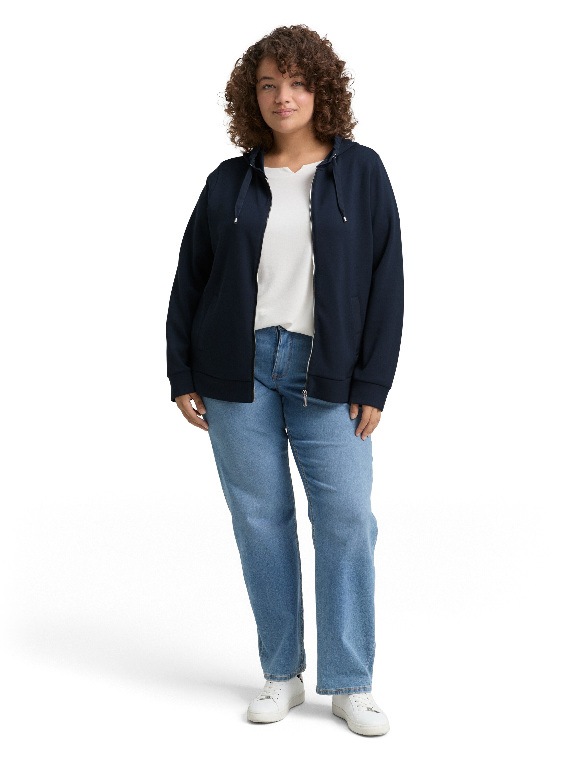 TOM TAILOR PLUS Kapuzensweatjacke
