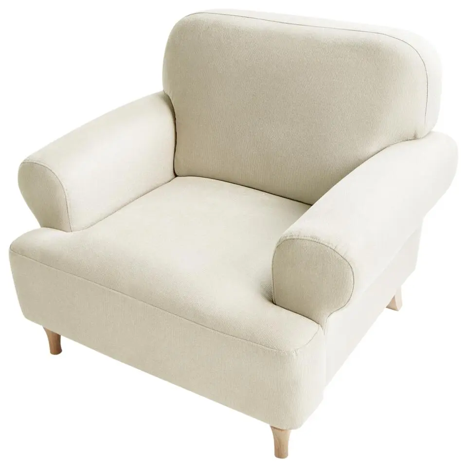 KIBERG - Fauteuil - Lichtbeige - Polyester