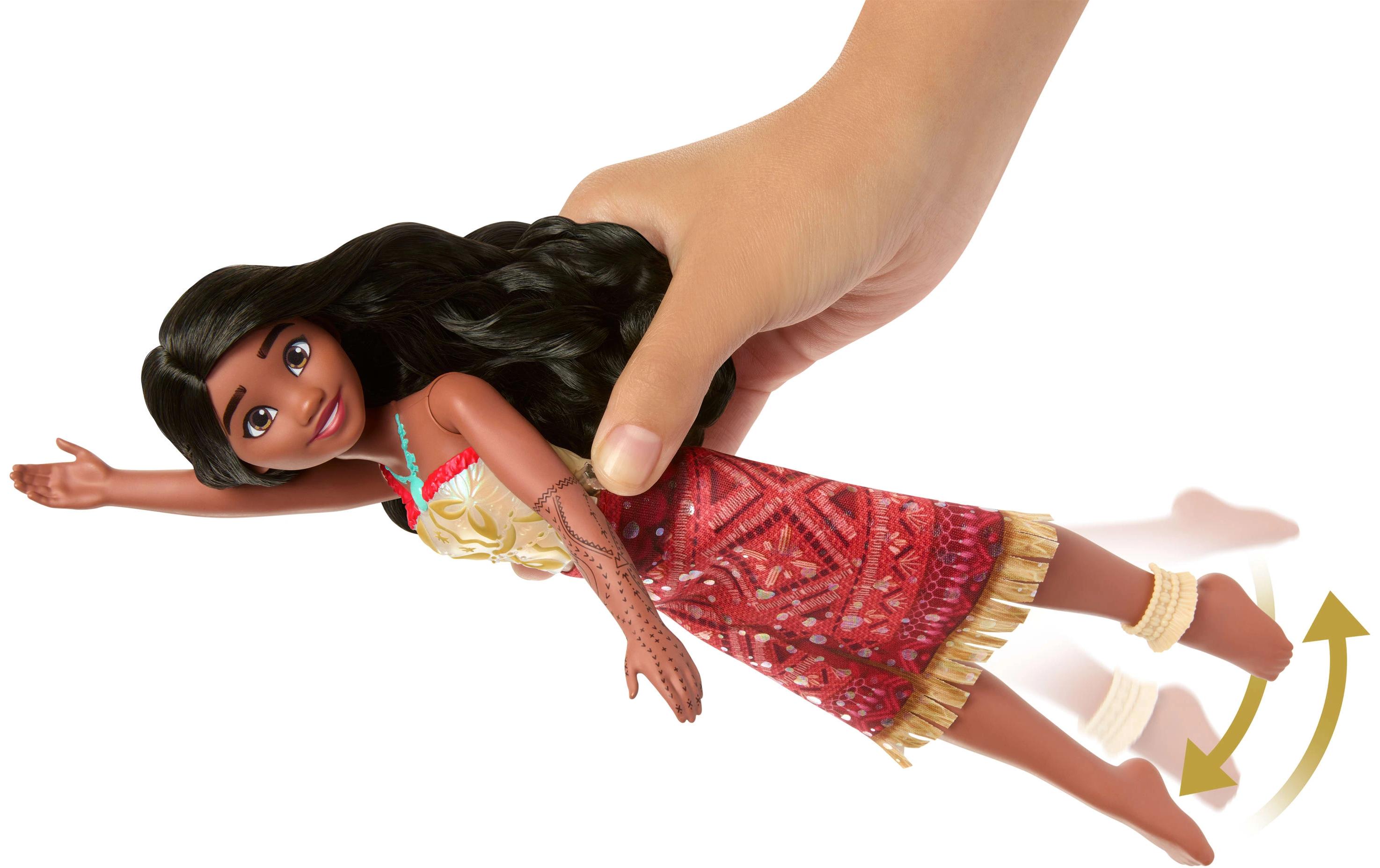 Puppe Disney Vaiana 2Schwimmende Tautai Vaiana-Modepuppe mit 2 Zubehörteilen