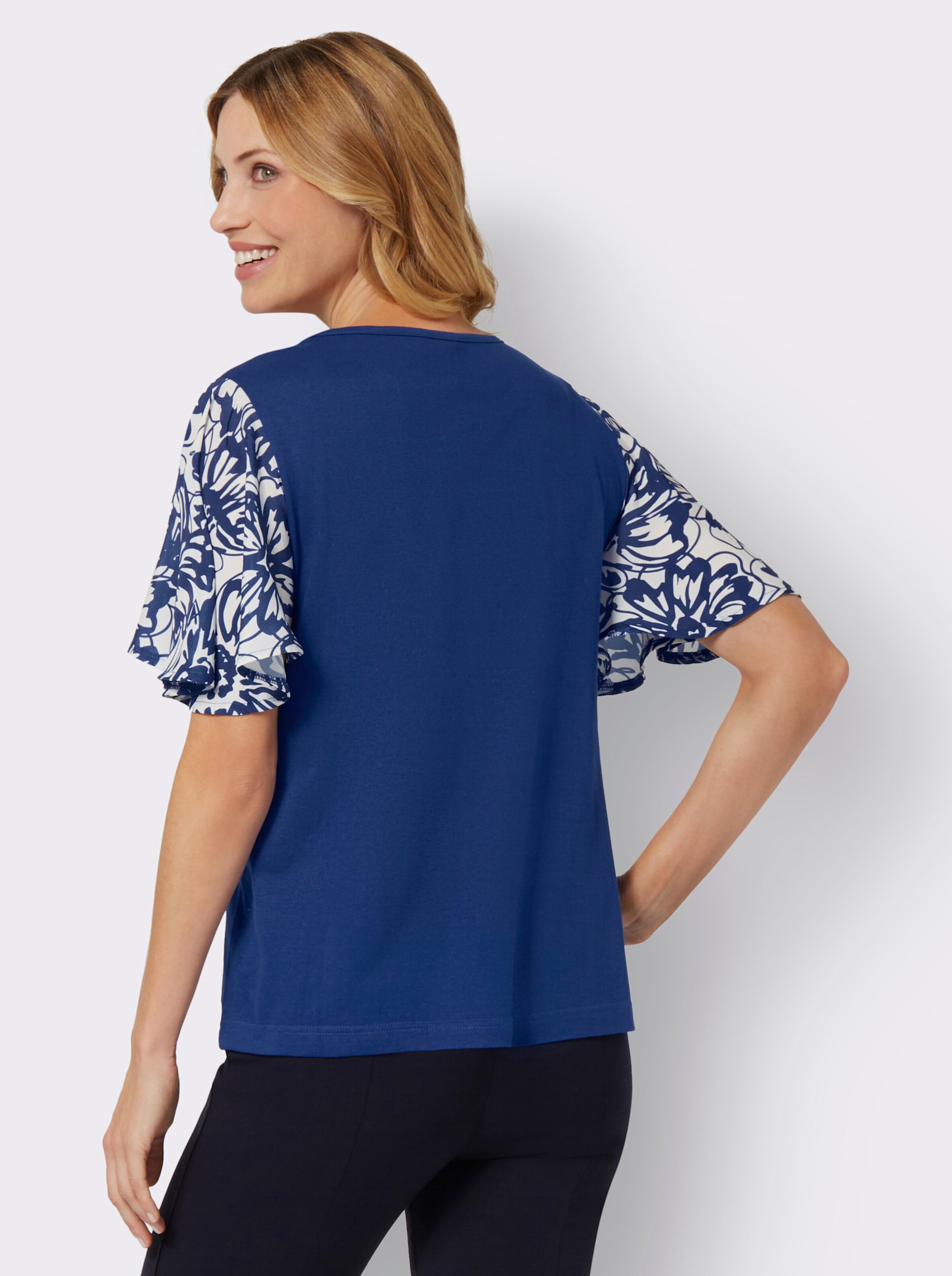 Kurzarmshirt mit Flügel-Ärmeln