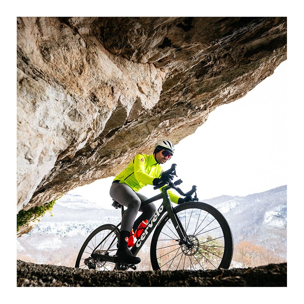 Castelli PERFETTO - Veste Homme electric lime/dark gray