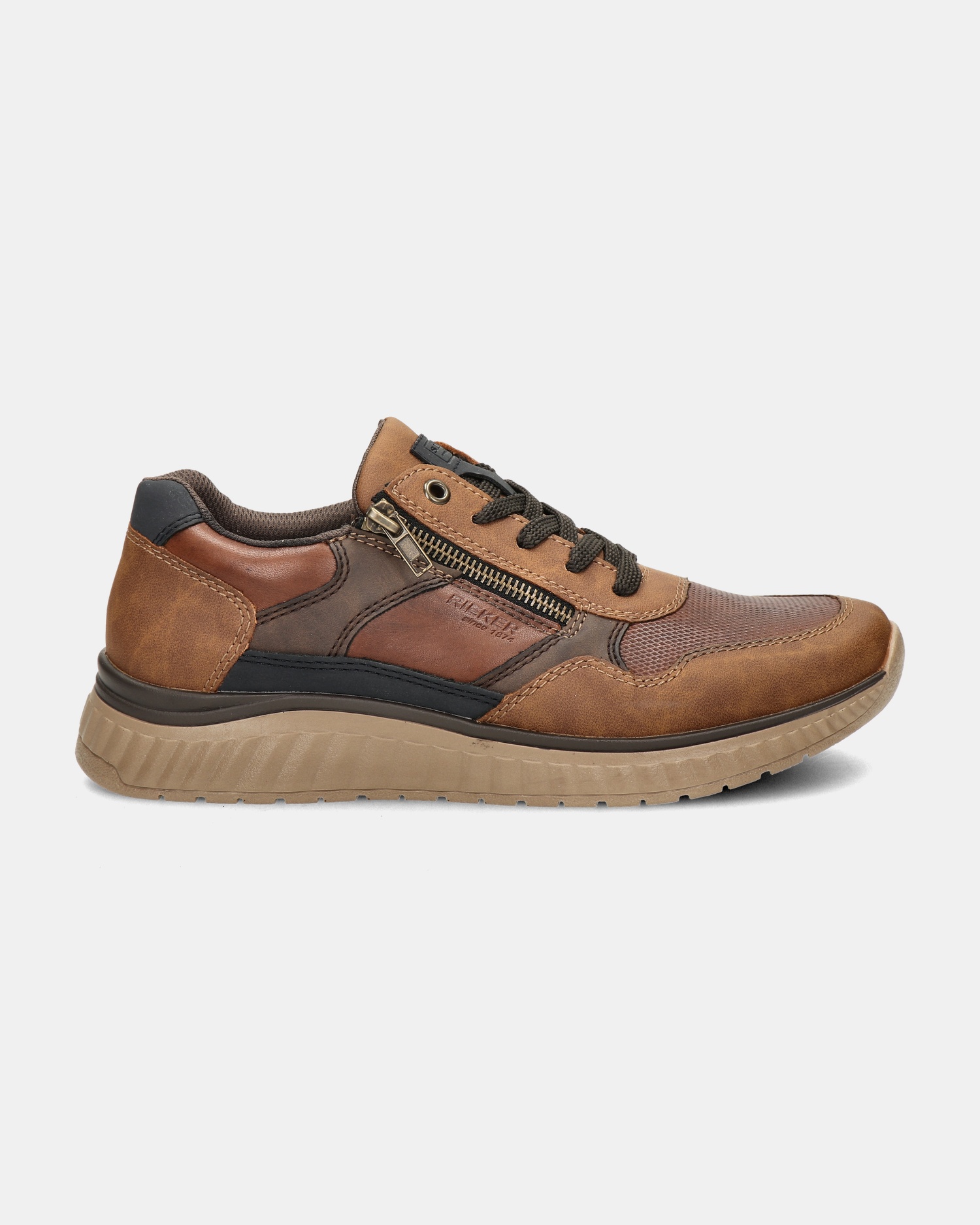 Rieker Lage sneakers  - bruin