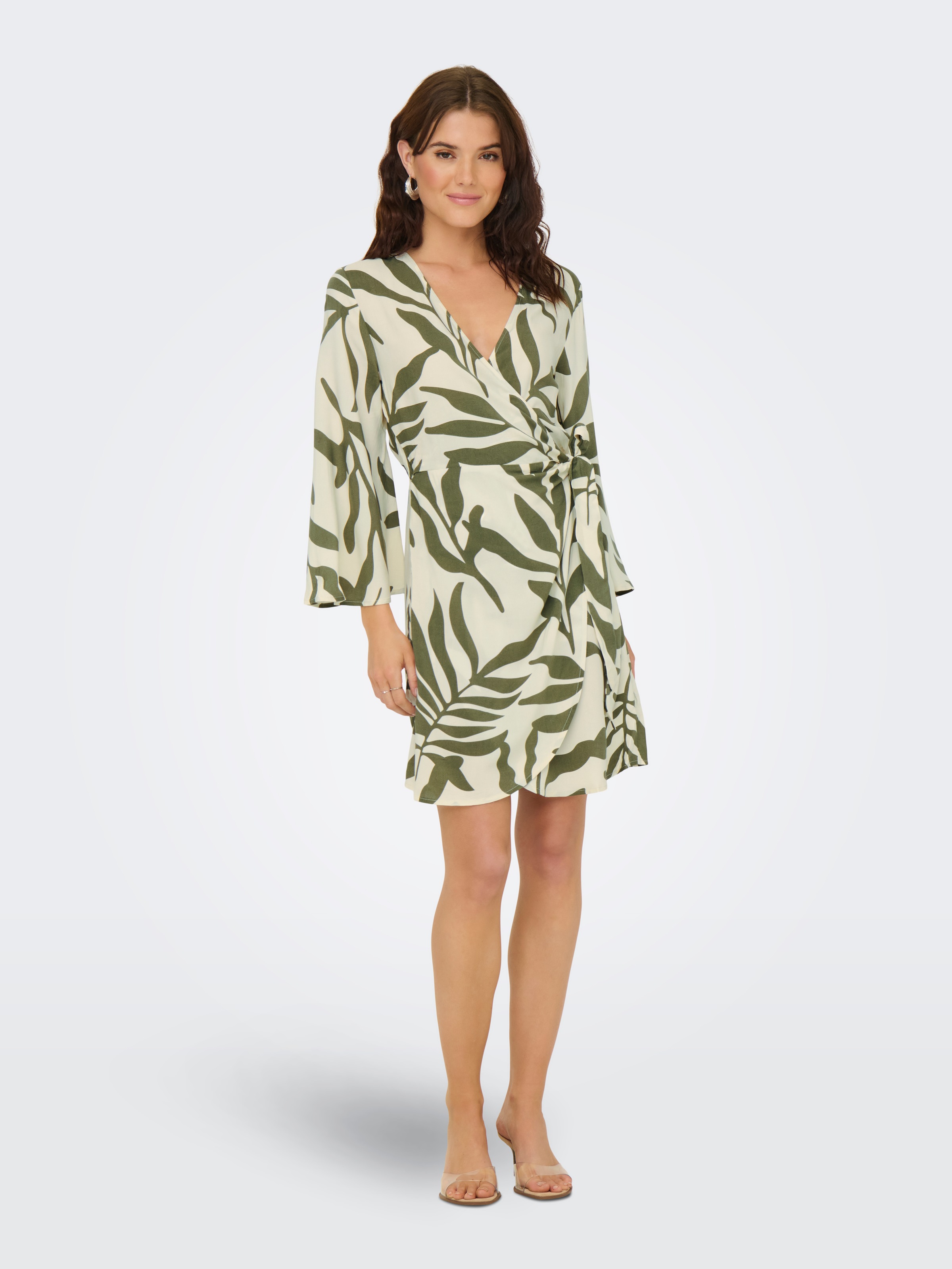 JDY Wickelkleid »JDYSEZEN LIFE 7/8 SHORT DRESS WVN DIA« Sommerkleid