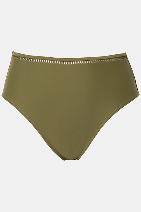 Bikini-Slip, Gitter-Bordüre, High Waist