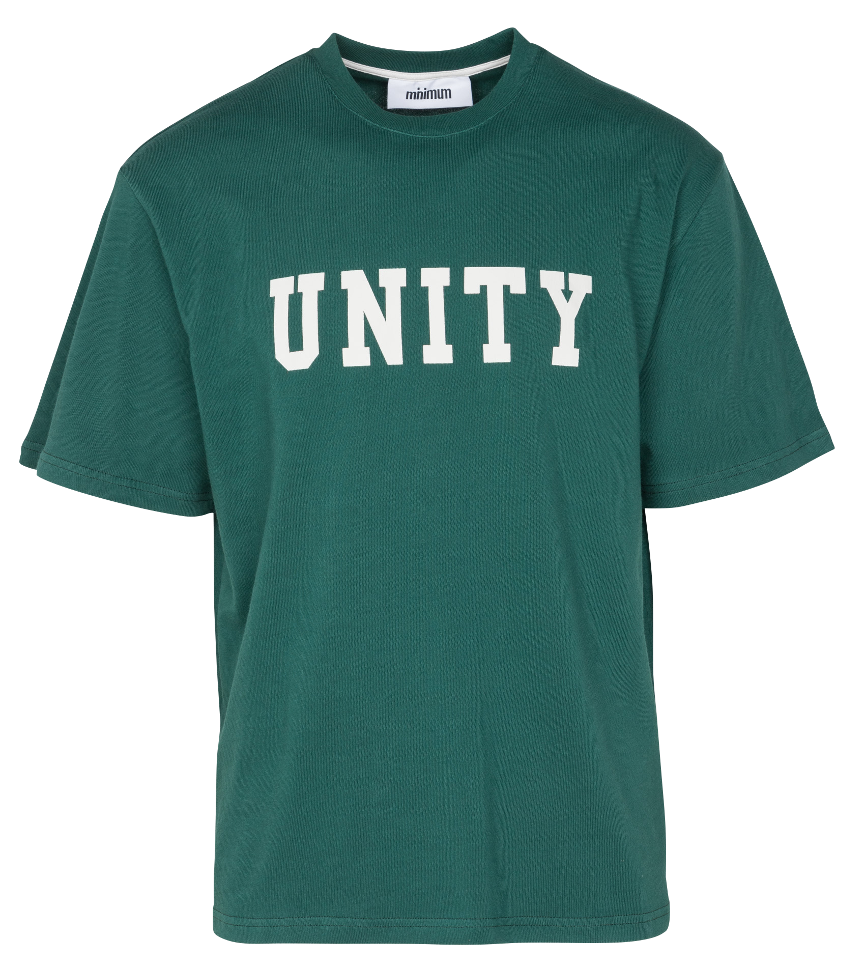TEESY - Tee-shirt col rond loose-fit sérigraphié en coton bio | Vert