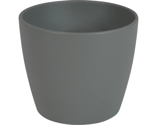 Jarah keramische plantenbak, Ø 12 cm, H 10 cm, grijs