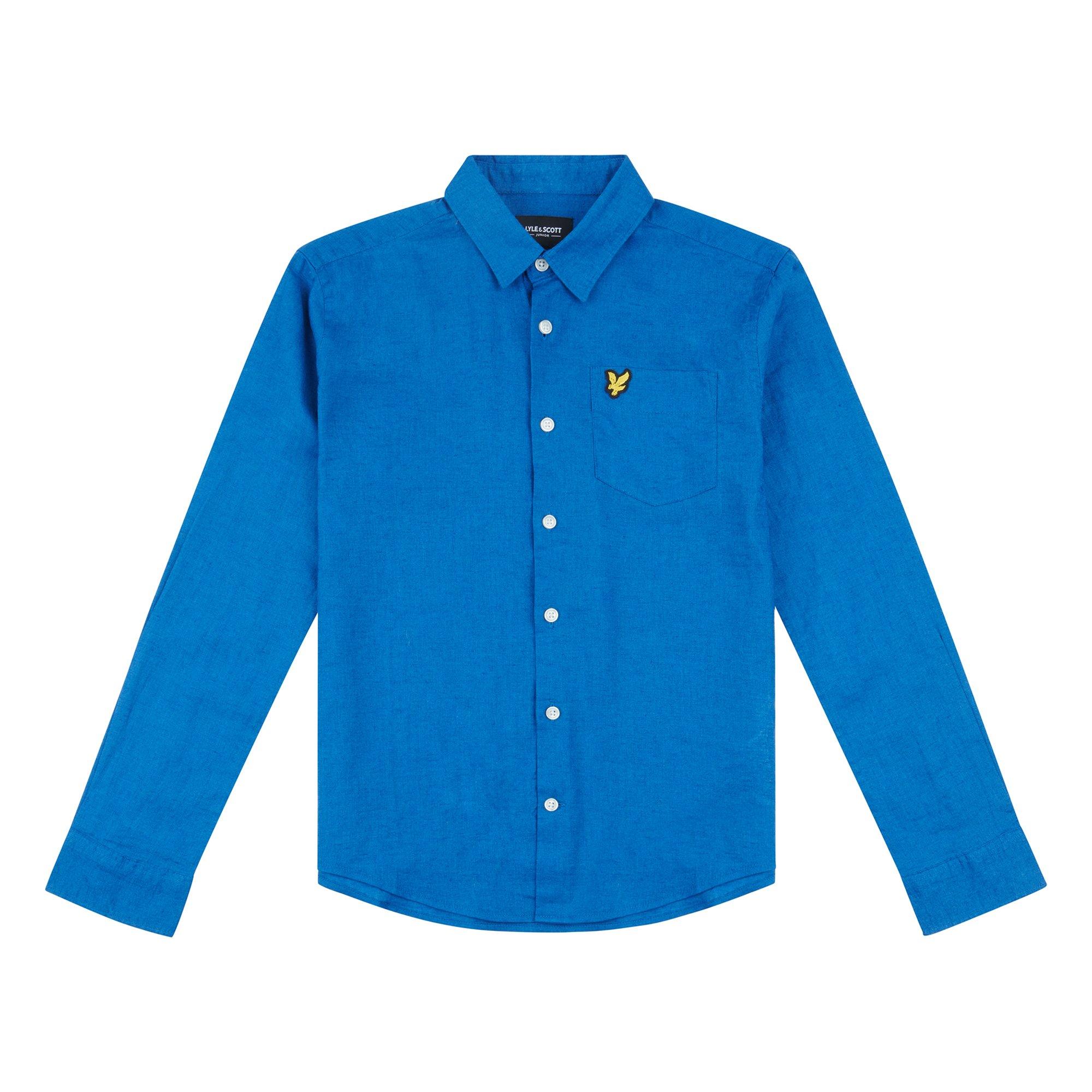 Lyle and Scott Linen Long Sleeve Shirt Juniors