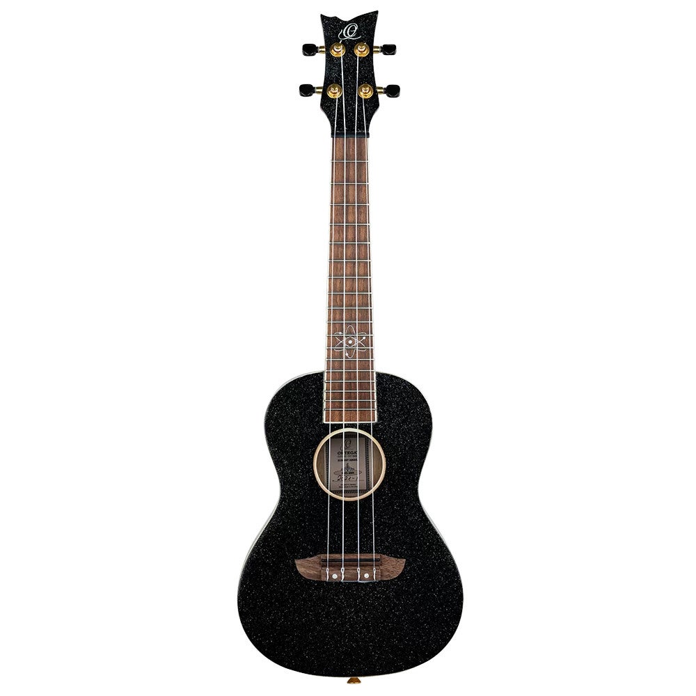 Ortega RUEL-MBK Element Series Concert Size Ukulele Metallic Black concert ukelele met gigbag