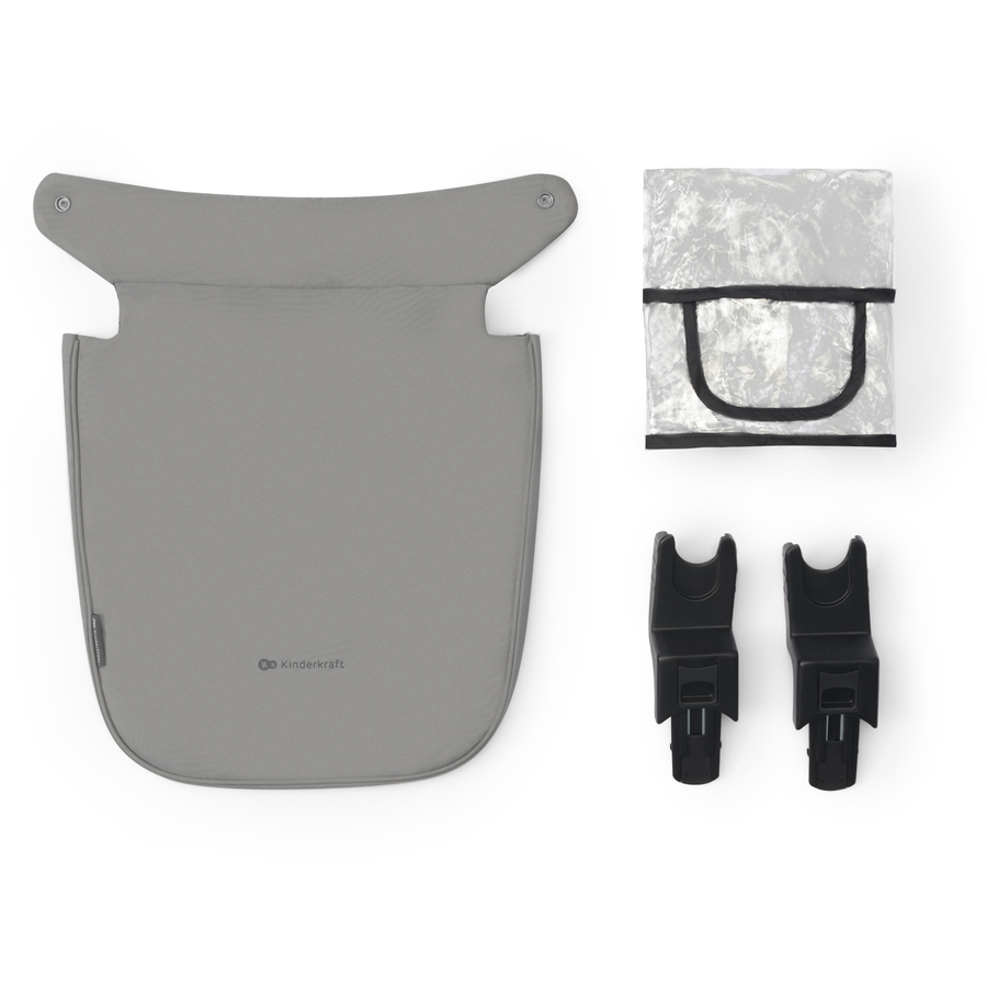 Kinderkraft Kinderwagen Newly 3 in 1 Mink Pro Moonlight Grey