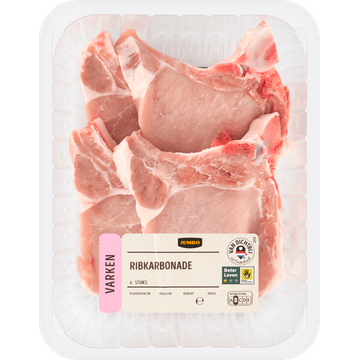 Jumbo Ribkarbonade Varken 4 Stuks