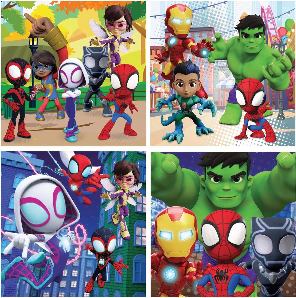 SPIDEY ET HIS AMAZING FRIENDS - PUZZLE MALLETTE PROGRESSIVE 6-9-12-16 PIECES