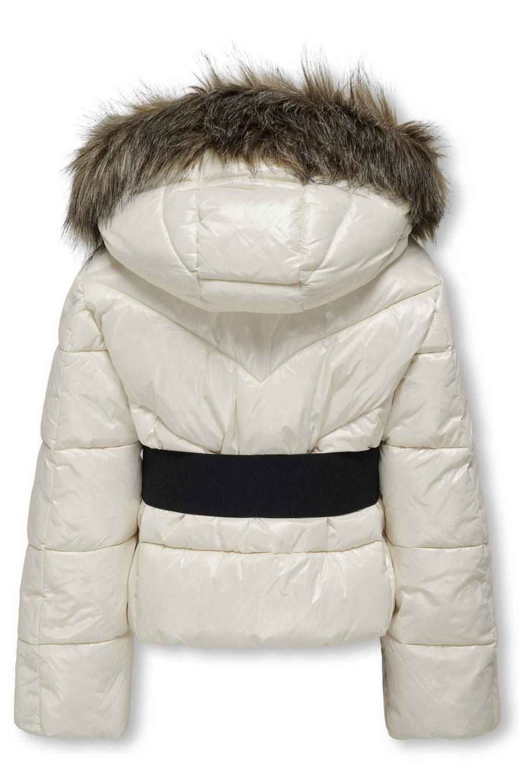 ONLY gewatteerde winterjas KOGFEVER ecru