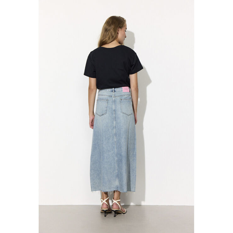 HUNKØN Dolly Denim Skirt Light denim