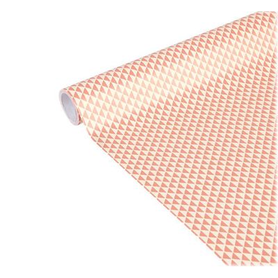 Clairefontaine Excellia Tiny Rolls - Papier cadeau - 35 cm x 5 m - 80 g/m² - triangles rose