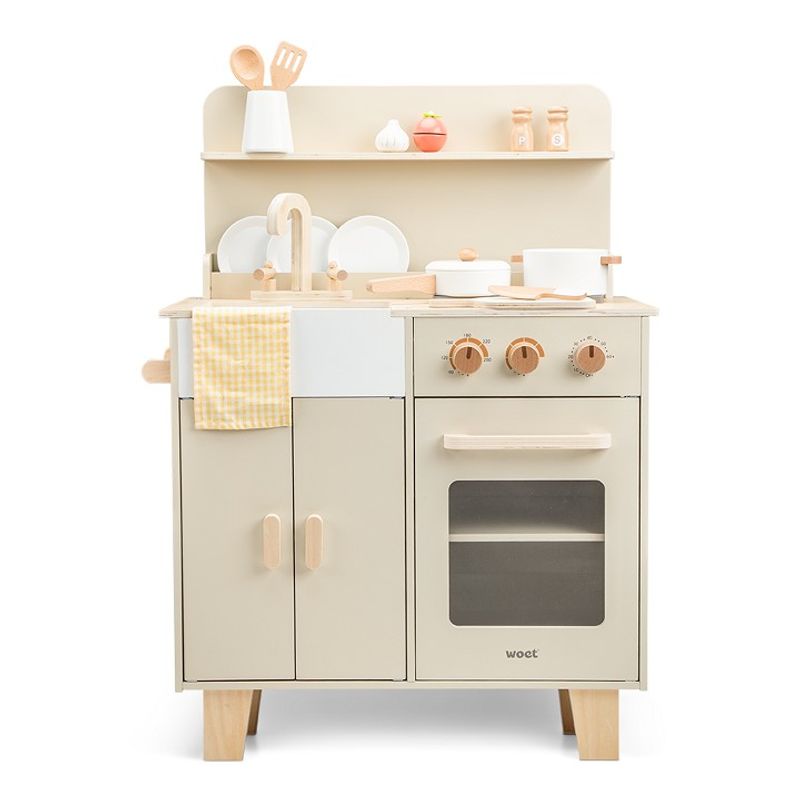 Woet Beige Lekekjøkken med tilbehør