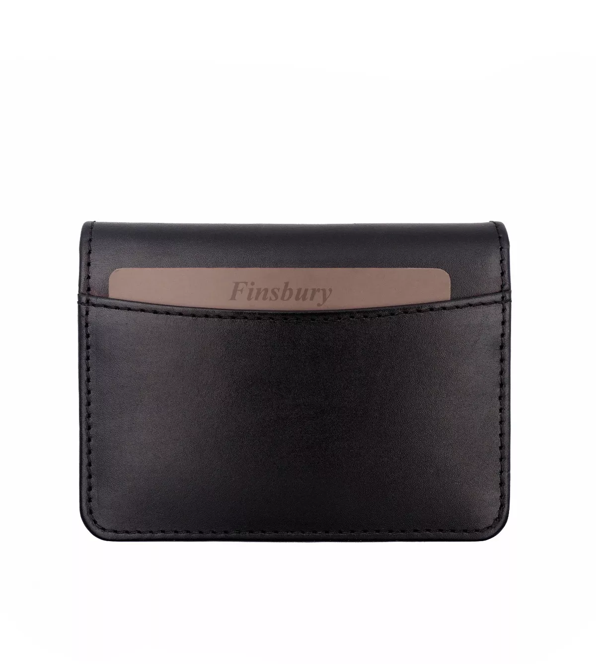 Porte-cartes à Deux Volets Noir