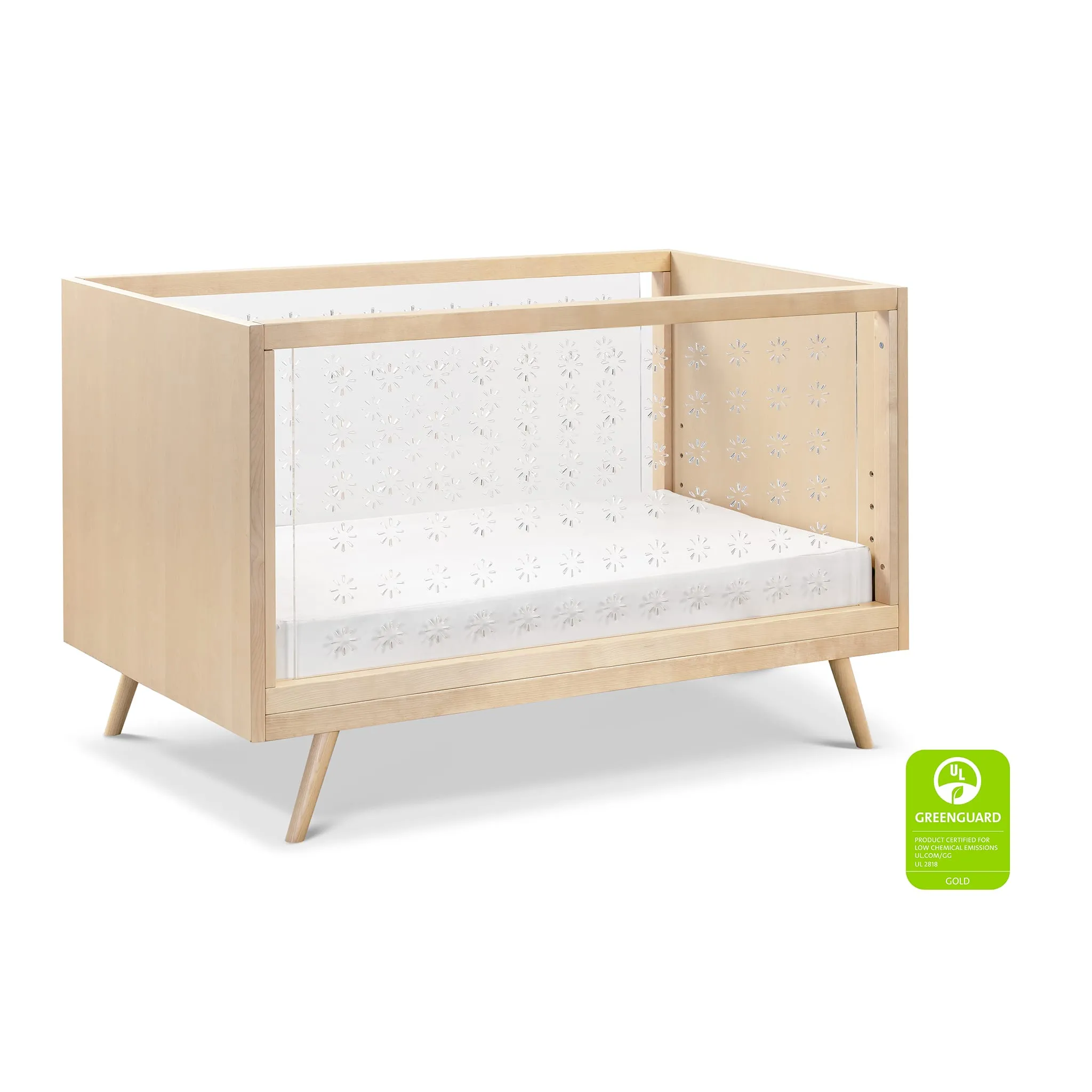 Babyletto Couchette Transparente Nifty - Acrylique  Bouleaux Naturel