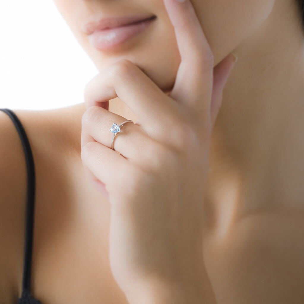 Bague Johaina Or Blanc Topaze