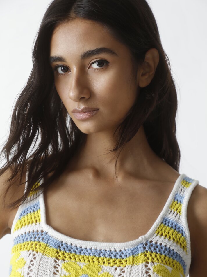 Blusa de tricô com franjas - Lima