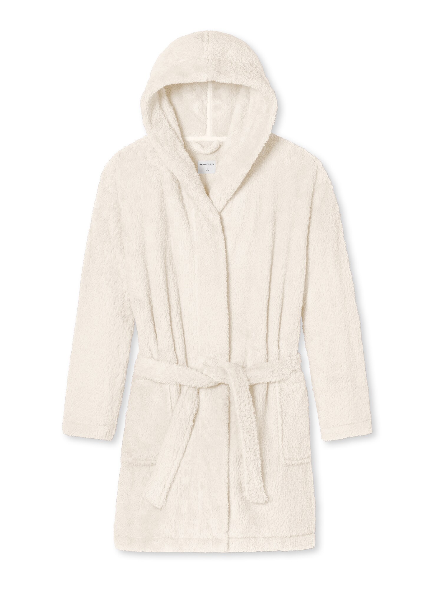 Schiesser Damen Bademantel Teddy Fleece
