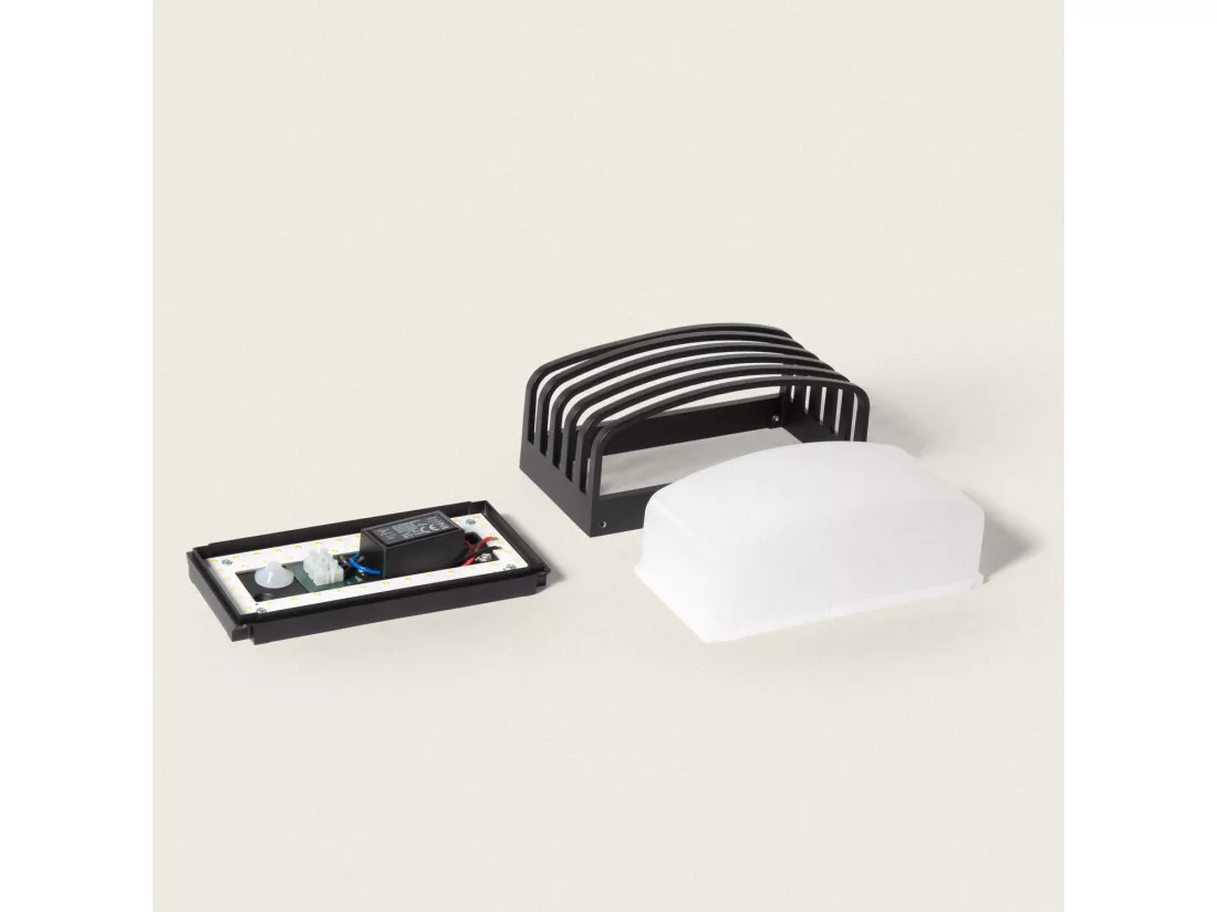 Applique Murale Extérieure LED 12W Éclairage Rectangulaire Noire Juli Noir