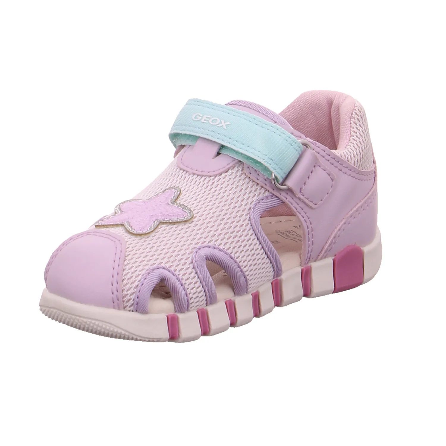 GEOX Baby-Sommer-Bottine Flieder Textil  Sommerschuh