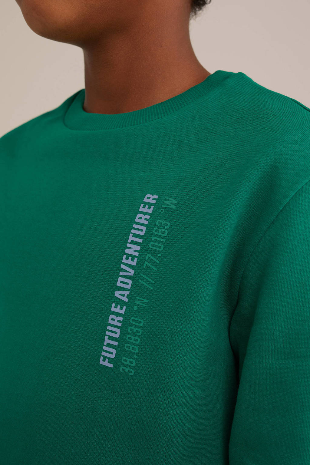 WE Fashion sweater groen