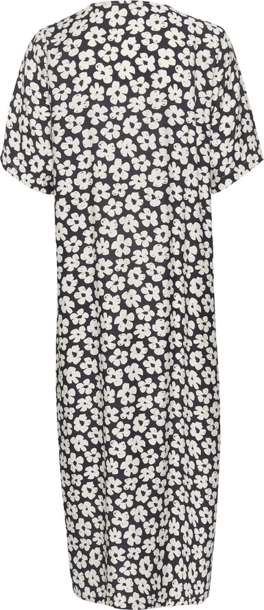 Kaffe KAraya Long Dress Black/chalk flower