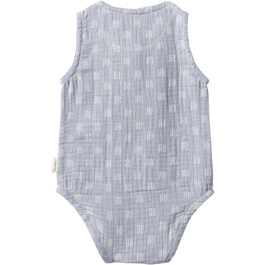 Sterntaler Body Pünktchen graublau