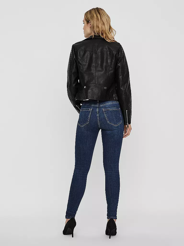 VERO MODA Jacke in Lederoptik VMKERRIULTRA schwarz