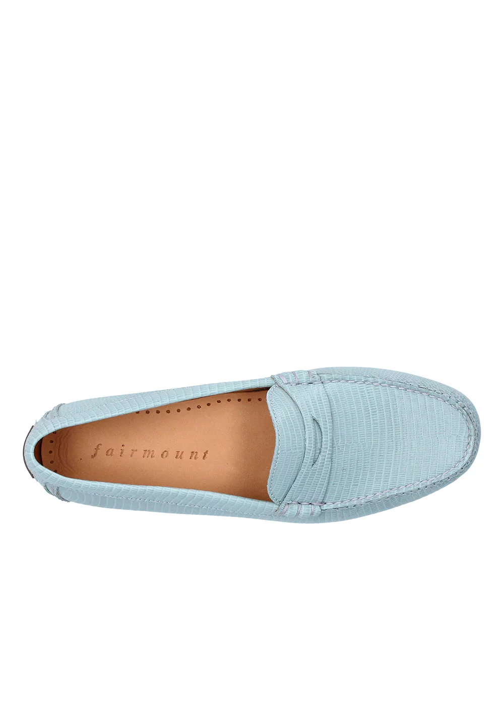 MOCASSIN LIZARD PALE BLUE