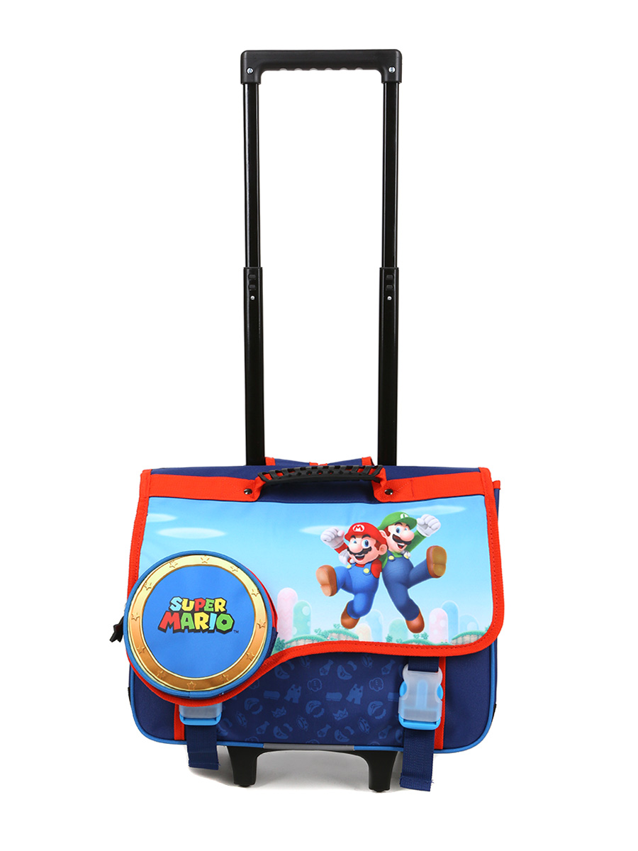 Cartable À roulettes Super Mario Etoile d'Or 41 cm