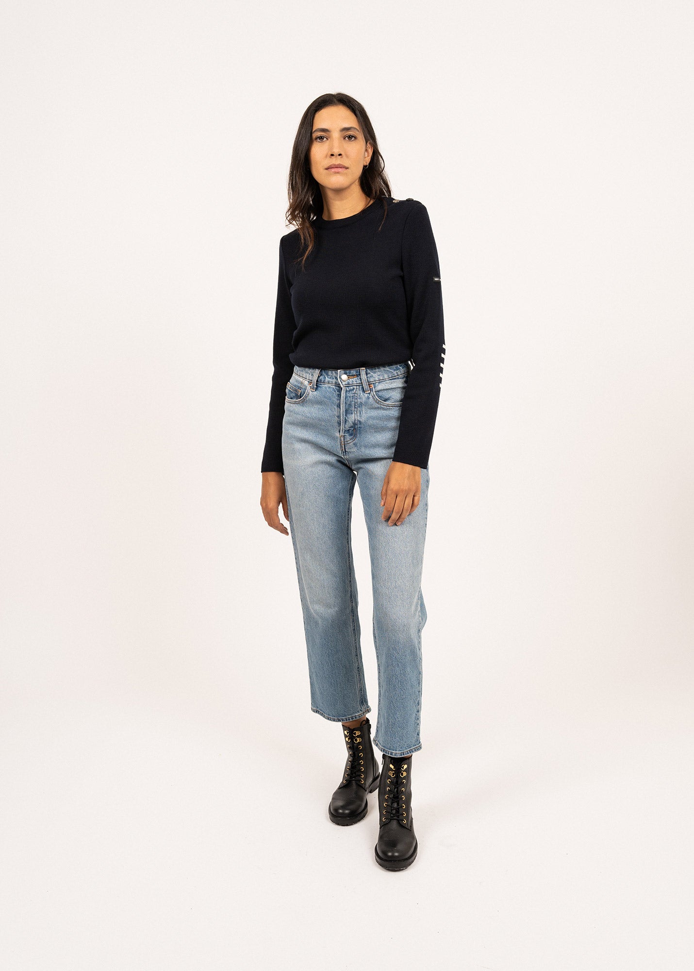 Pull marin uni Brégançon