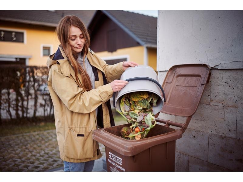 Bokashi Komposter Essential, Grau, 2er-Set inkl. Erde Die Kompostierungslösung für das ganze Jahr