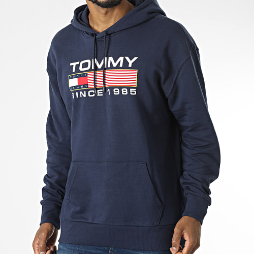 Sweat Capuche Athletic Logo 5009 Bleu Marine