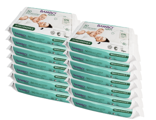 Bambo Nature Bio Babydoekjes 14x50ST