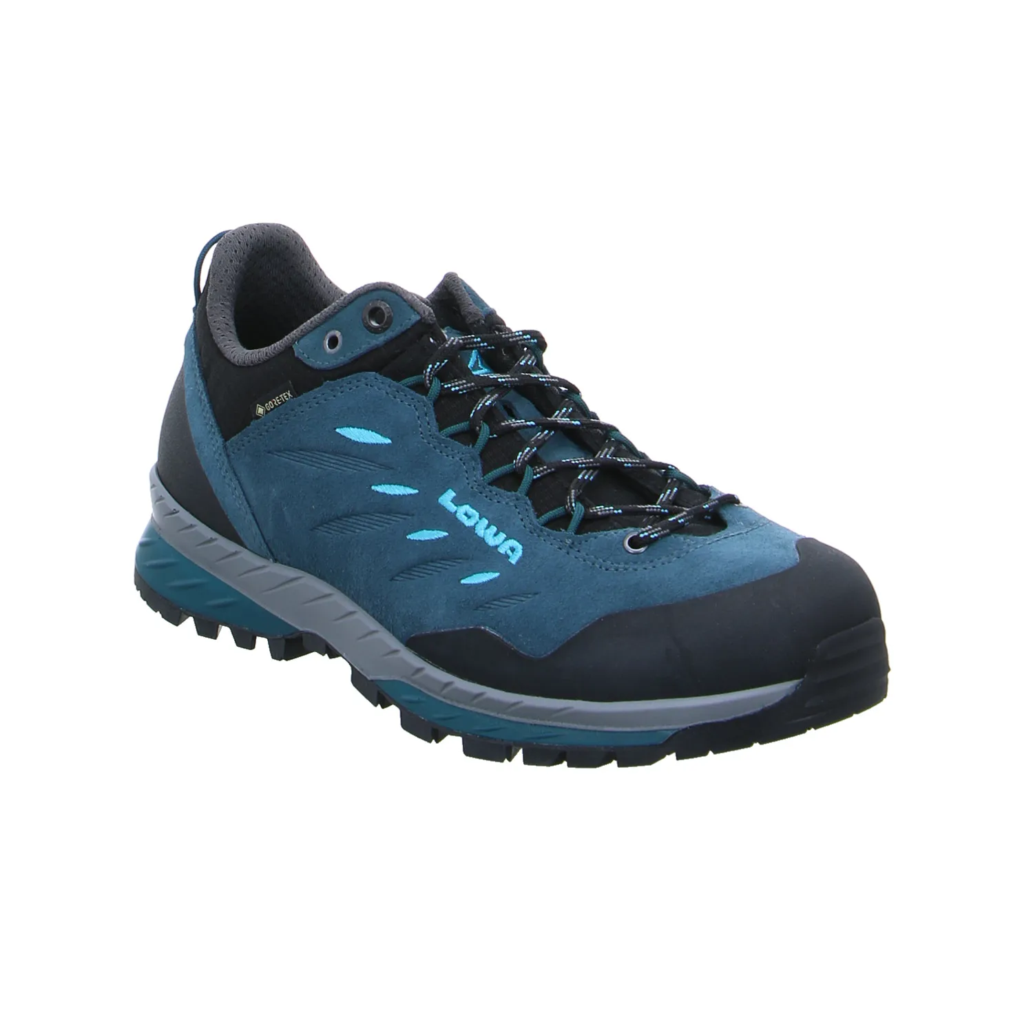 LOWA Walking / Outdoor Damen Petrol Leder  Gore-Tex